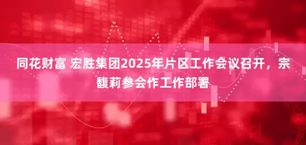同花财富 宏胜集团2025年片区工作会议召开，宗馥莉参会作工作部署
