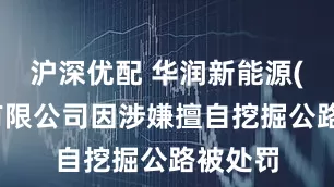 沪深优配 华润新能源(石林)有限公司因涉嫌擅自挖掘公路被处罚