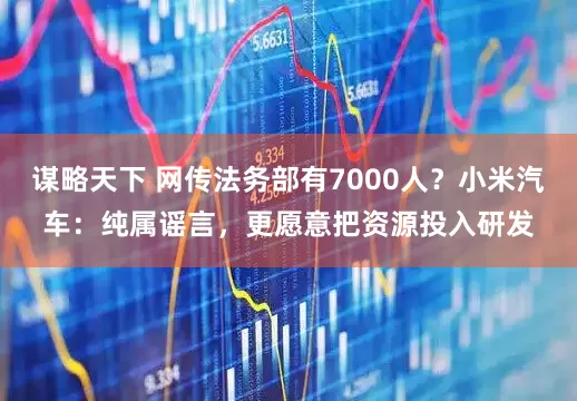 谋略天下 网传法务部有7000人？小米汽车：纯属谣言，更愿意把资源投入研发